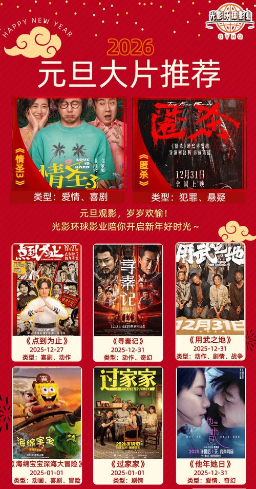 新年极品影院 | 2025贺岁大片在线观看、高清影视资源推荐、春节宅家追剧必备